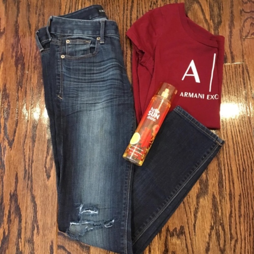 Express ripped jeans